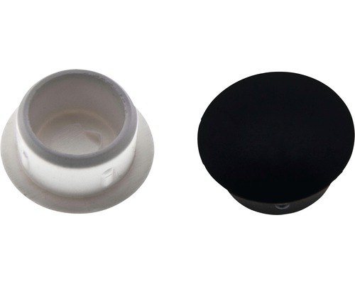 Zátka kruhová černá plastová, průměr 14, balení 5 ks