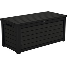 Tmavý zahradní box pro uskladnění zahradního nářadí a nábytku