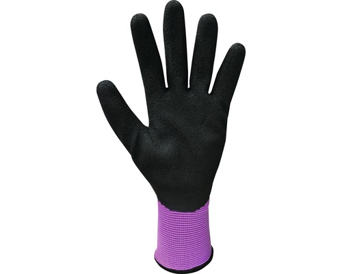 Černá zahradní rukavice s manžetou