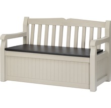 Zahradní lavice s úložným prostorem z plastu