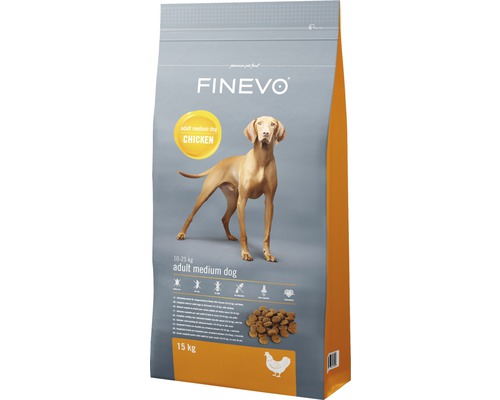 Granule pro psy Adult Dog M FINEVO kuřecí 15 kg