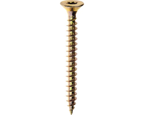 Univerzální vrut ZH TORX 4x25 mm, zinek žlutý, balení 50 ks