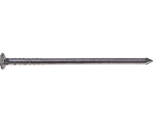 Hřebík stavební 5,6x160 zapuštěná hlava, bez povrchové úpravy, 5 kg Jeden ocelový hřebík s vroubkovanou hlavou