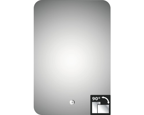 LED zrcadlo do koupelny s osvětlením Silver Moon 40 x 60 cm