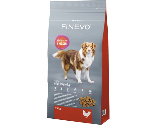 Granule pro psy FINEVO Adult Dog L kuřecí 15 kg