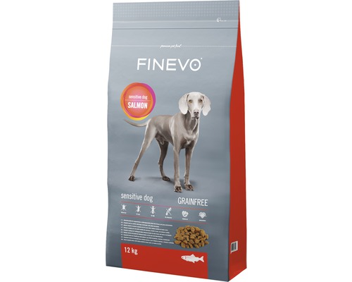 Granule pro psy FINEVO Sensitive Dog losos bez obilovin 12 kg