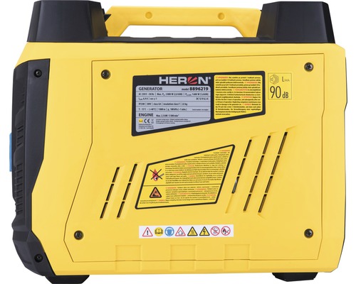 Pohled zezadu na generátor proudu