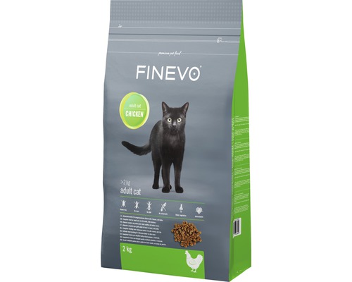 Granule pro kočky FINEVO Adult Cat kuřecí 2 kg Granule pro kočky FINEVO Adult Cat kuřecí 2 kg