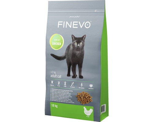 Granule pro kočky FINEVO Adult Cat kuřecí 10 kg