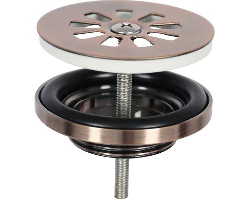 Kovová umyvadlová výpusť