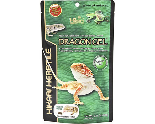 Kompletní krmivo pro plazy konzumující ovoce a hmyz Hikari Dragongel 60 g