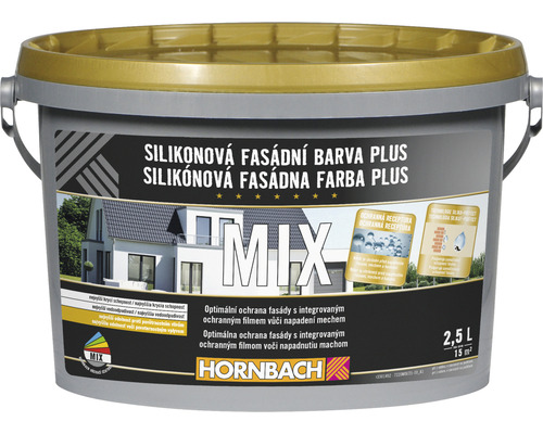 HORNBACH MIX Silikonová fasádní barva Plus 2,5l báze C k namíchání-0