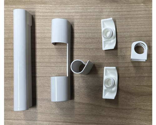 Plastové díly pro sanitární instalační projekt