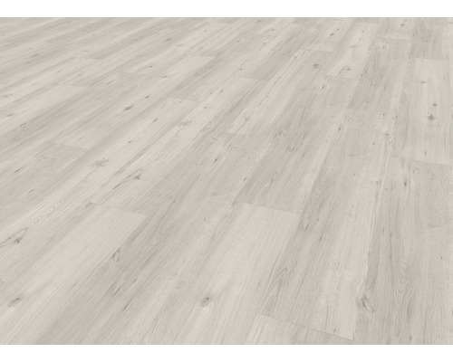 Světlá laminátová podlaha s dřevěnou strukturou