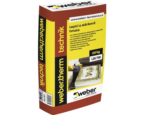 Lepicí a stěrková hmota WEBER.THERM Technik LZS 730 25 kg Weber Therm Technik lepicí malta, 25 kg