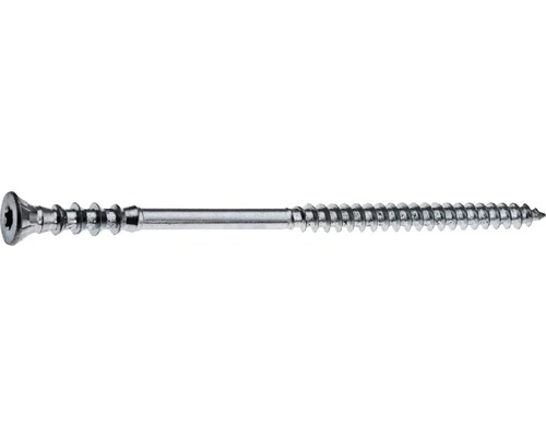 Vrut do dřeva ZH TORX 6,0x80, zinek bílý, 100 ks Vruty do dřeva se zápustnou hlavou a závitem