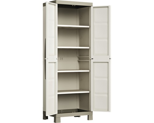 Otevřená plastová skříň s policemi pro vnitřní použití