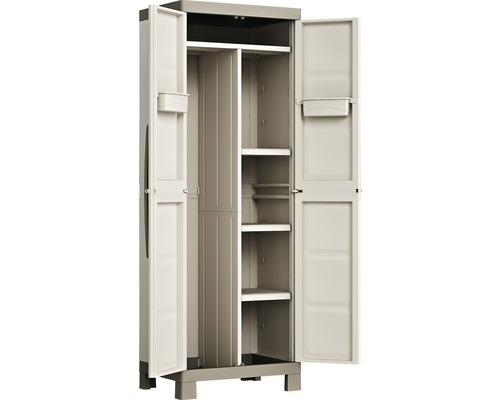 Otevřená plastová víceúčelová skříň s policemi