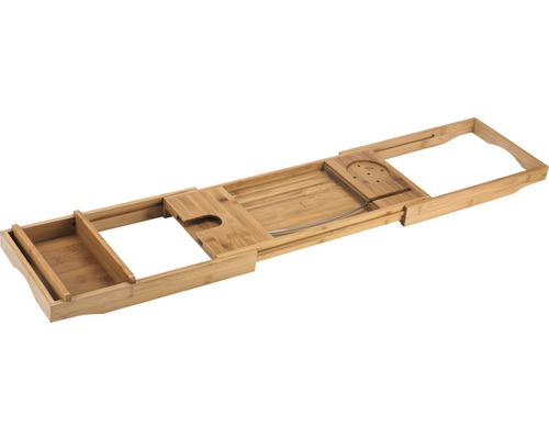 Bambusová polička do vany s držáky