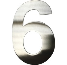Domovní číslo "6" nerezová ocel, 15 cm-thumb-0