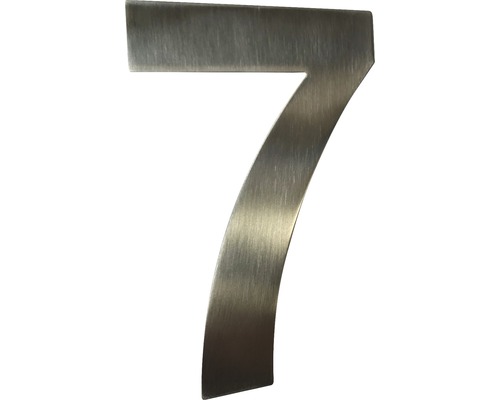 Domovní číslo "7" nerezová ocel, 15 cm