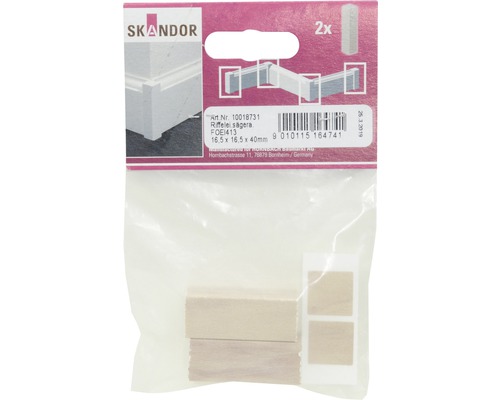 Skandor Riffelei sägera, rozměry 16,5 x 16,5 x 40 milimetrů