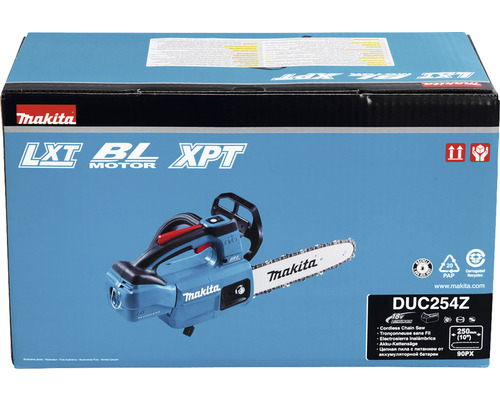 Akumulátorová řetězová pila Makita v obalu produktu