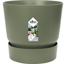 Květináč s podmiskou plastový elho greenville Ø 30 x 28 cm zelený