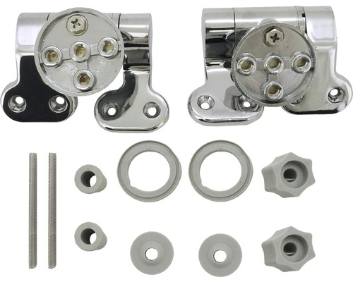 Upevnění toaletního sedátka z kovu a plastu