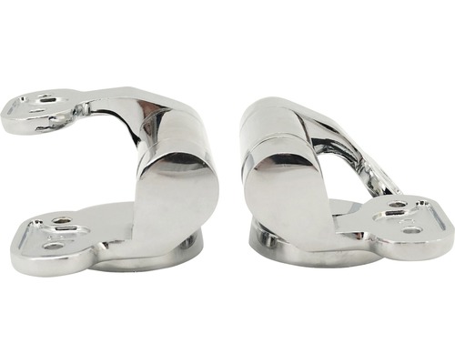 Dva kovové držáky madel