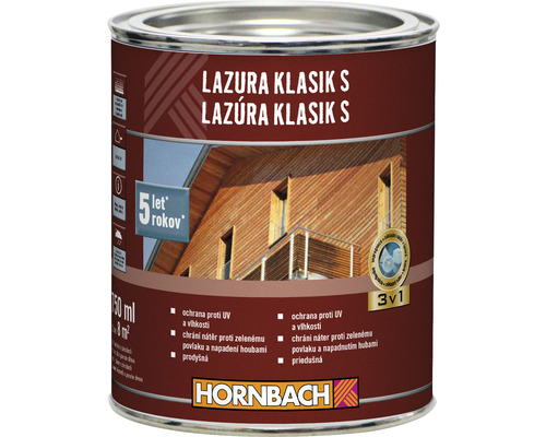 Lazura na dřevo Hornbach Klasik S dub 0,75 l
