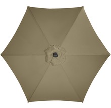 Pohled zespodu na otevřený slunečník