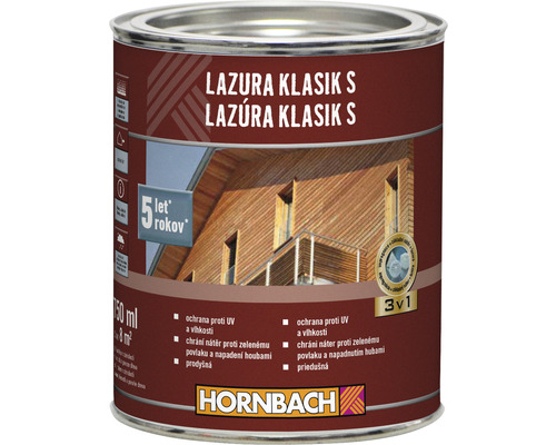 Lazura na dřevo Hornbach Klasik S pinie 0,75 l