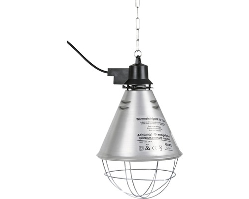 Infračervená lampa tepelný zářič pro zvířata s hliníkovým stínítkem ø 21 cm