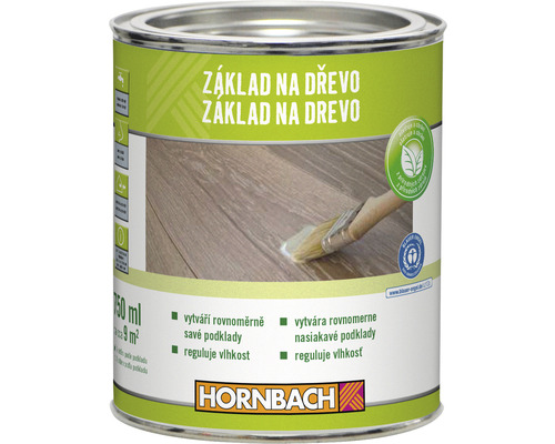 Lazura na dřevo Hornbach základní nátěr bezbarvý 0,75 l Základní nátěr na dřevo v kovovém kbelíku