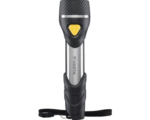 Kovová kapesní svítilna Varta s poutkem na ruku