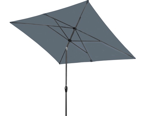 Obdélníkový slunečník s kovovým rámem