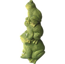 Dekorativní zahradní figurka: Tři naskládané žáby