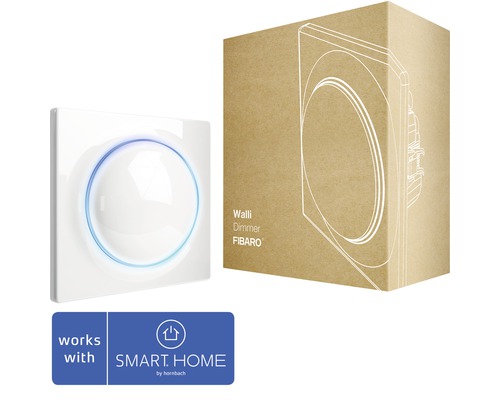 Stmívač Fibaro Walli s funkcí zesilovače pro stmívání stávajícího osvětlení bílý kompatibilní se SMART HOME by hornbach