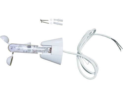 Větrný senzor s upevňovacím materiálem pro měření větru