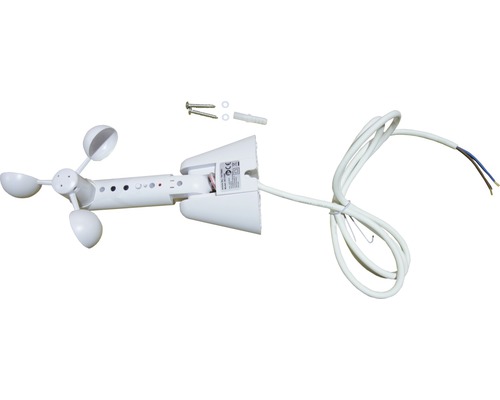 Senzor větru s kabelem, šrouby a hmoždinkou