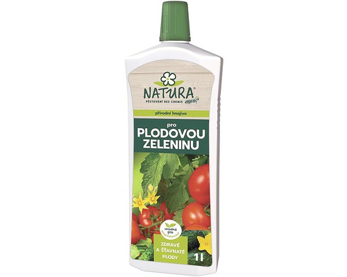 NATURA přírodní hnojivo pro plodovou zeleninu 1 l Tekuté hnojivo pro plodovou zeleninu v jednolitrové lahvi