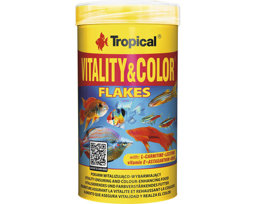 Vločkové krmivo Tropical Vitality & Color Flakes 250 ml barevné krmivo