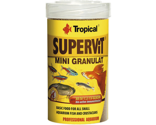 Krmivo pro ryby Tropical Supervit Mini Granulat 100 ml