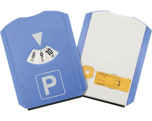 Parkovací disk s měřičem hloubky dezénu pneumatik