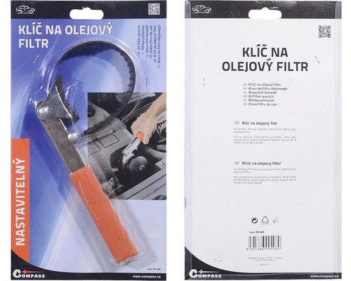 Klíč na olejové filtry v balení