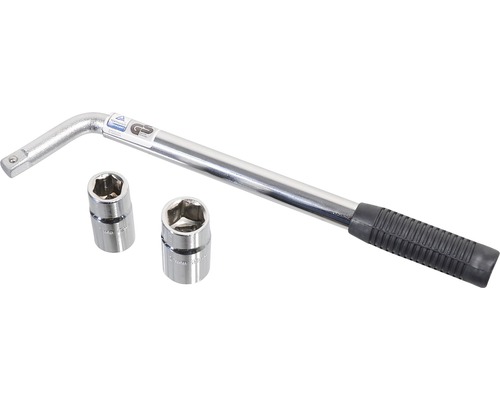 Klíč na matice kol se dvěma nástrčnými klíči