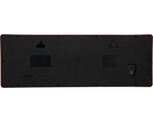 Zadní strana světelné reklamy se závěsem a větracími otvory