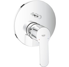 Logo Grohe na kulaté sprchové baterii
