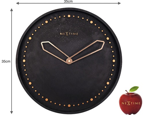 Nástěnné hodiny Nextime o průměru 35 cm.